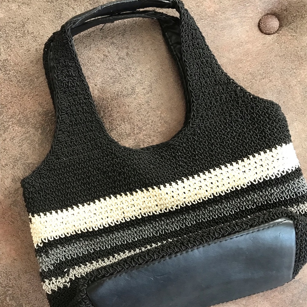 Black, Gray, Cream Purse